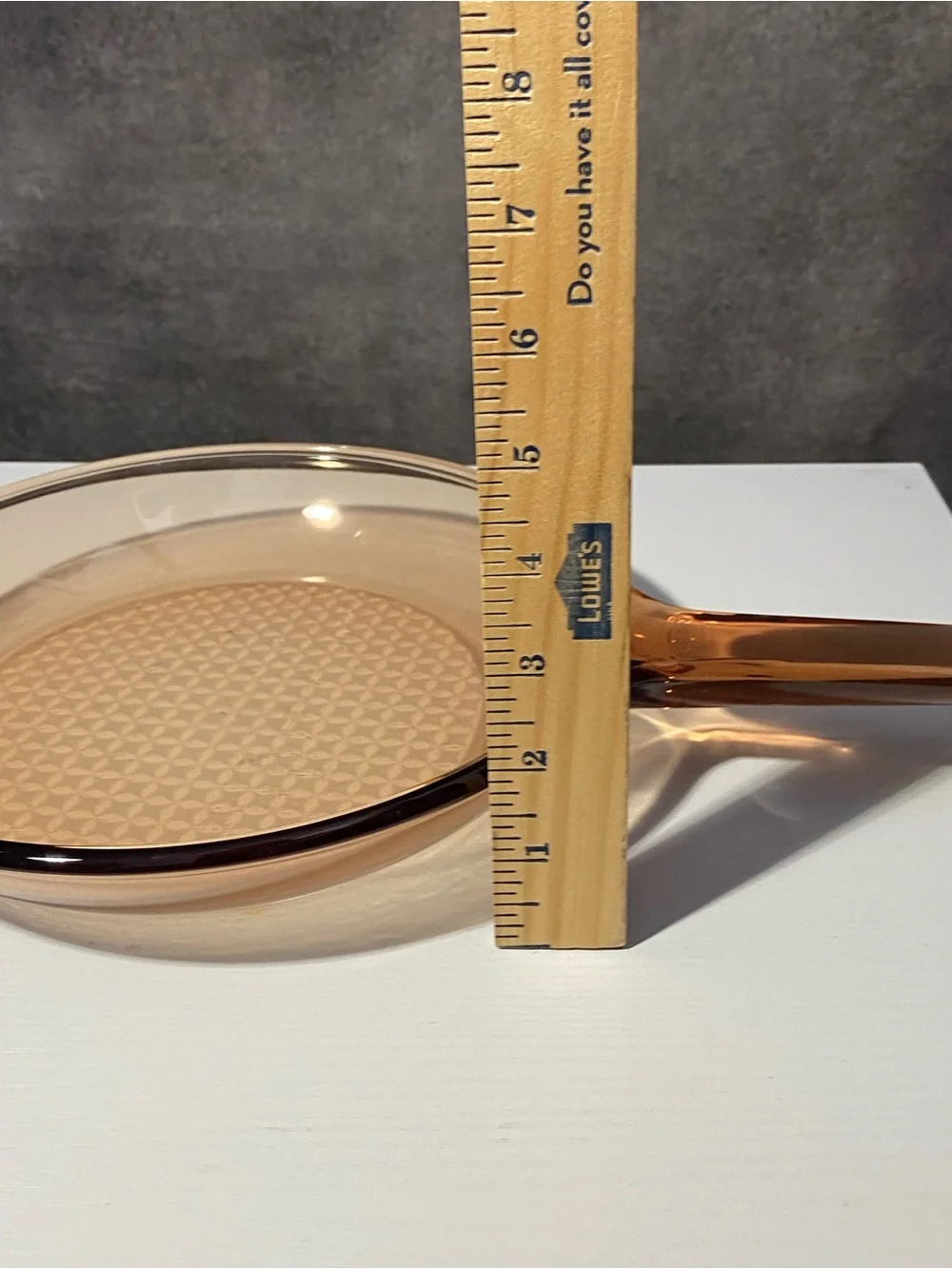 Vintage Visions Corning France Amber Glass 8.5